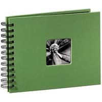 fine art spiralbound album 24x17cm 50 black pages apple green