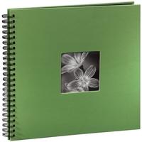 fine art spiralbound album 36x32 cm 50 black pages apple green