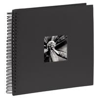 Fine Art Spiralbound Album 36x32cm 50 black pages (Black)