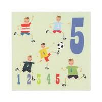 Five Boys Football Fifth Birthda...
