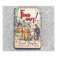Find Out - Enid Blyton Mystery Game - Vintage Pepys Card Game
