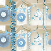 first communion room decoration kit blue