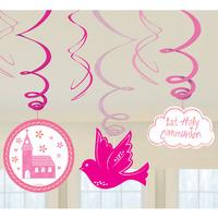 First Communion Ceiling Decorations - Pink