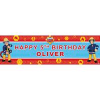 Fireman Sam Personalised Party Banner