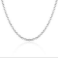 Fine 925 Silver Chain Necklace for DIY Necklace Jewelry (18inch)
