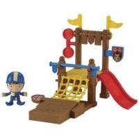 fisher price mike the knight training grounds playset