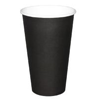 Fiesta Disposable Black Hot Cups 450ml x50 Pack of 50