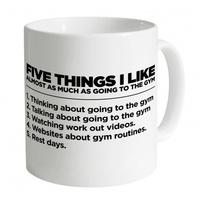 five things i like the gym mug