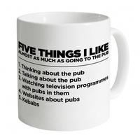 five things i like the pub mug