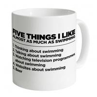 Five Things I Like - Swimming Mug