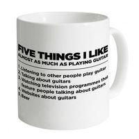 five things i like guitar mug
