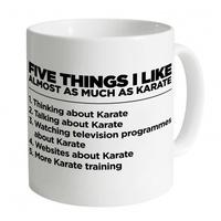 Five Things I Like - Karate Mug