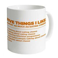five things i like cheese mug