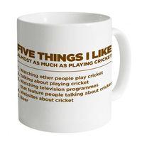 Five Things I Like - Cricket Mug