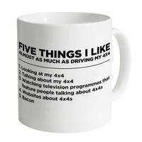 Five Things I Like - 4x4 Mug
