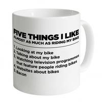 Five Things I Like - Bike Mug