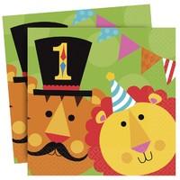 Fisher Price 1st Birthday Circus Paper Party Napkins
