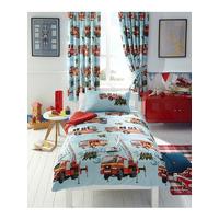 fire engines single duvet cover and pillowcase set