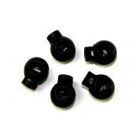 Fine Style Round Sprung Cord Lock Toggles Black