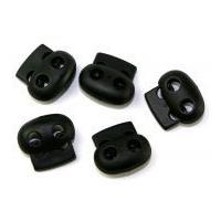 Fine Style Adjustable Slider Sprung Toggles 25mm x 22mm Black