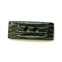 fine style 2 hole rectangle flat marble toggles 40mm grey black