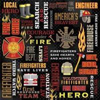 Firefighter Paper 12X12 252445