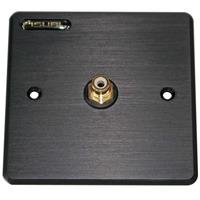 fisual hollywood subwoofer black brushed aluminium wall plate