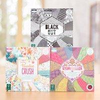 First Edition 8x8 Paper Pad Collection - Paradise Crush, Black Out and Story Teller 403973