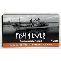 fish 4 ever mackerel fillets in mustard sauce 125g