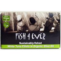 fish 4 ever white tuna fish in organic olive oil 120g