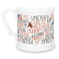 first world war 1917 english bone china mug