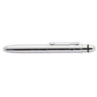 fisher space delux grip ball pen with stylus including clip chrome