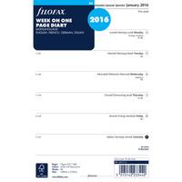 Filofax A5 Week Per Page Diary 2016