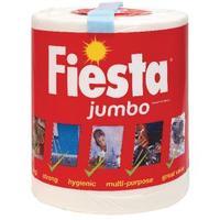 fiesta white jumbo kitchen roll 600 sheets 5604400