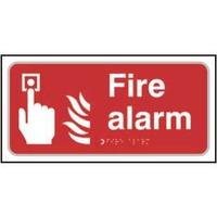 Fire Alarm Braille Sign