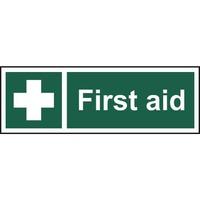 First Aid Sign - Sign - PVC (300 x 100mm)