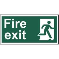 Fire exit (Man right) - Self Adhesive Sticky Sign (300 x 150mm)