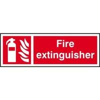 Fire extinguisher - Self Adhesive Sticky Sign (300 x 100mm)