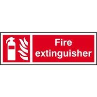 Fire extinguisher - Sign - PVC (300 x 100mm)