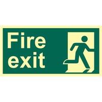 Fire Exit Man Right Sign - PHS (300 x 150mm)