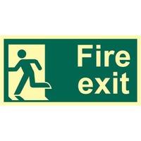 Fire Exit Man Left Sign - PHS (300 x 150mm)