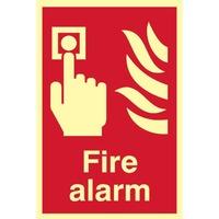 Fire Alarm Sign - PHS (200 x 300mm)