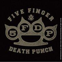 five finger death punch knuckleduster single coaster 10x10cm