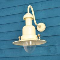 Fishing Indoor or Outdoor Light Wall Lamp in Cream by Garden Trading