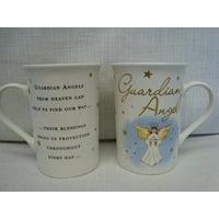 fine china mug guardian angel sentiment verse gift mug boxed