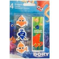 Finding Dory Erasers Pack Of 4