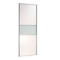 Fineline Silver Sliding Wardrobe Door (H)2220 mm (W)914 mm