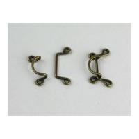 fine metal wire clasp fastener antique gold