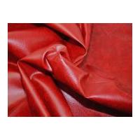 Fire Retardant Leathercloth Faux Leather Pleather Fabric Red