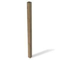 Fine Sawn Uc4 Pine Un-Slotted Fence Post (H)1800mm (W)90mm